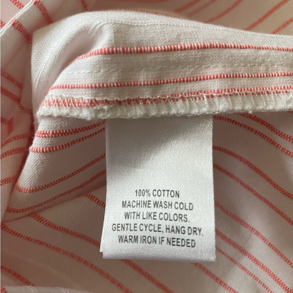 NWT UNTUCKit Durfort Women’s Boho Peasant Striped Tunic Shirt Sz 6 - Picture 8 of 8